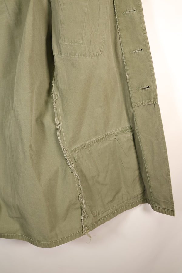 1966–67 Contract, S-R, Presumed USAF Issue, 3rd Model Jungle Fatigue Jacket, Short-Sleeve, Used