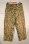1940s, WWII, USMC, P-44, Frogskin Camouflage, HBT Pants, Used