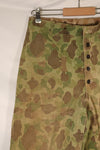 1940s, WWII, USMC, P-44, Frogskin Camouflage, HBT Pants, Used
