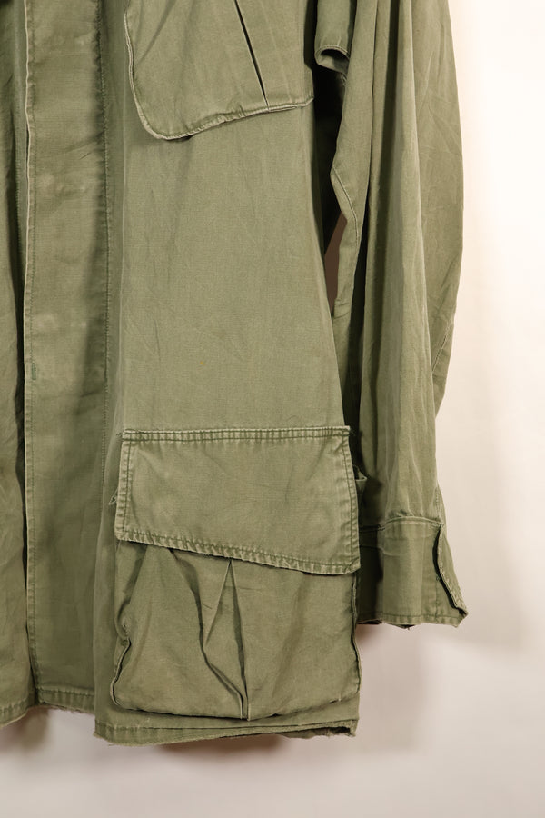 1967 Contract, M-L, Non-Ripstop, 3rd Model Jungle Fatigue Jacket, Faded, Used
