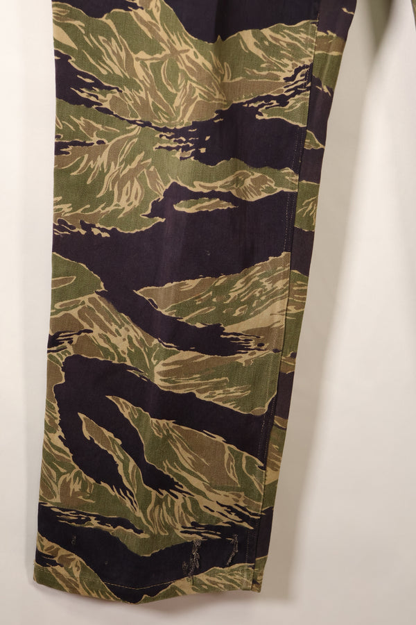 Mid-1960s Okinawa Tiger US-cut tiger-striped pants, minimal fading, used
