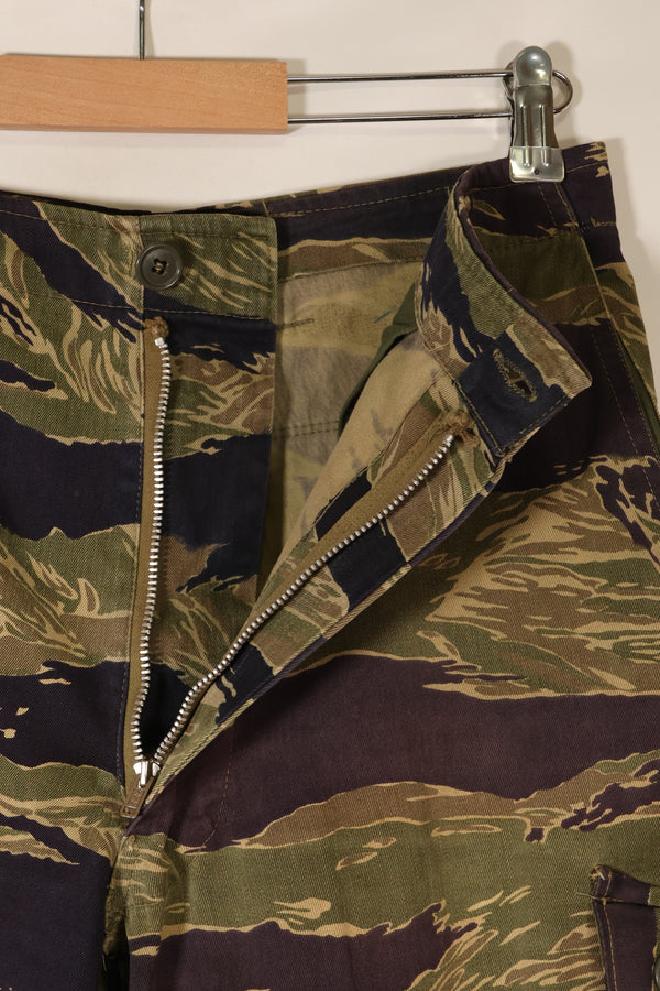 Mid-1960s Okinawa Tiger US-cut tiger-striped pants, minimal fading, used