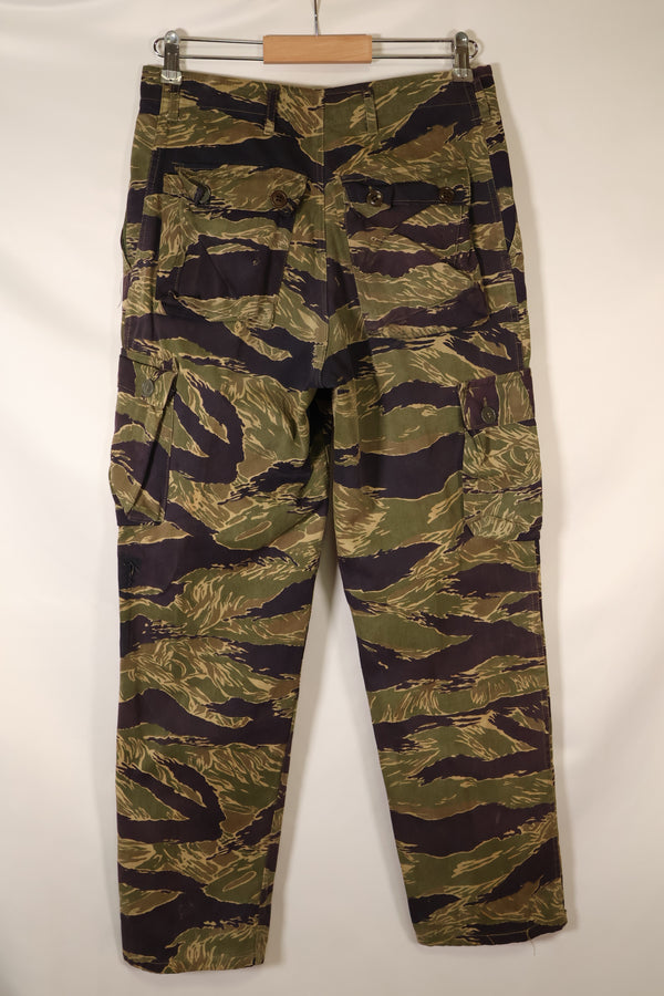 Mid-1960s Okinawa Tiger US-cut tiger-striped pants, minimal fading, used