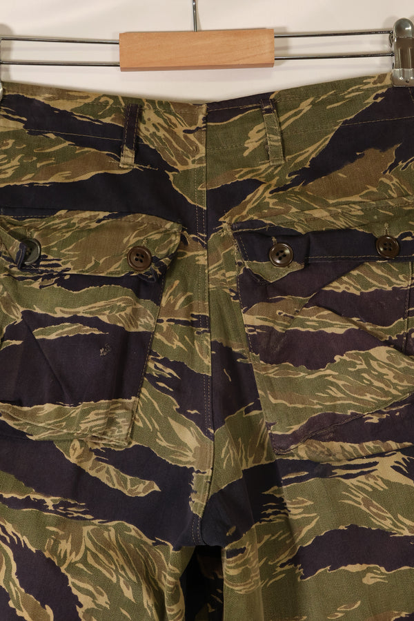 Mid-1960s Okinawa Tiger US-cut tiger-striped pants, minimal fading, used