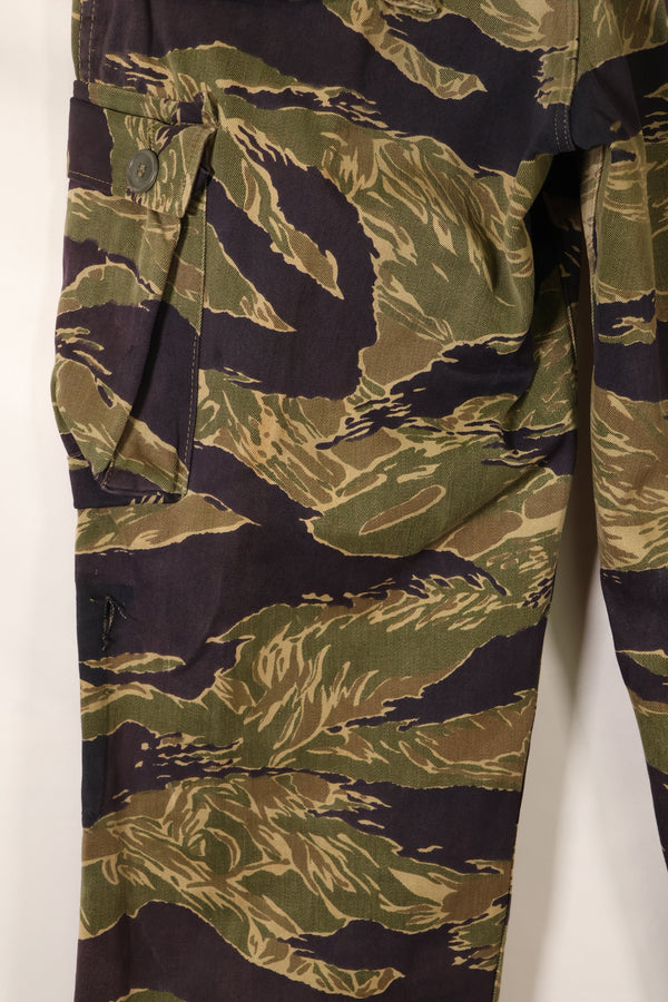 Mid-1960s Okinawa Tiger US-cut tiger-striped pants, minimal fading, used