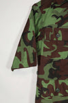 Real Unused South Vietnamese Ranger leaf camouflage jacket with short sleeves.