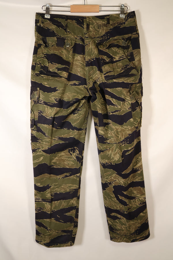 Mid-1960s, US-M, Made in Okinawa, Okinawa Tiger Pattern, Tiger-Stripe Pants, US Cut, Used