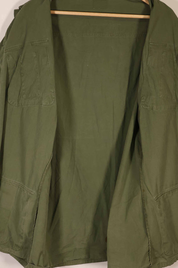 Real 3rd Model Jungle Fatigue Jacket, no size tag, stained, used.