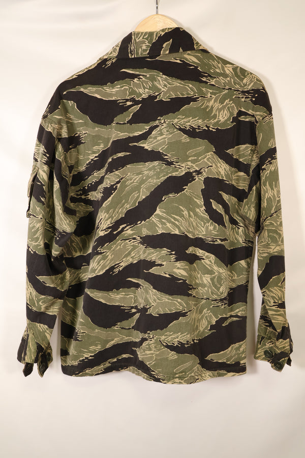 1960年代中頃　US-L　沖縄タイガーパターン　タイガーストライプ USカットシャツ　中古品