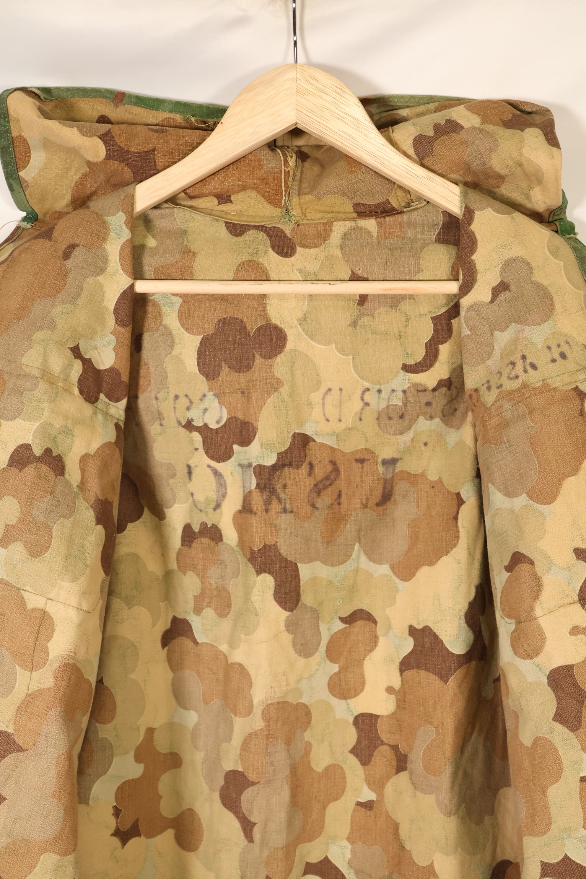 1960年代後半〜70年代　USMC　個人調達品　ミッチェルパターン　フード付フィールドジャケット　中古品