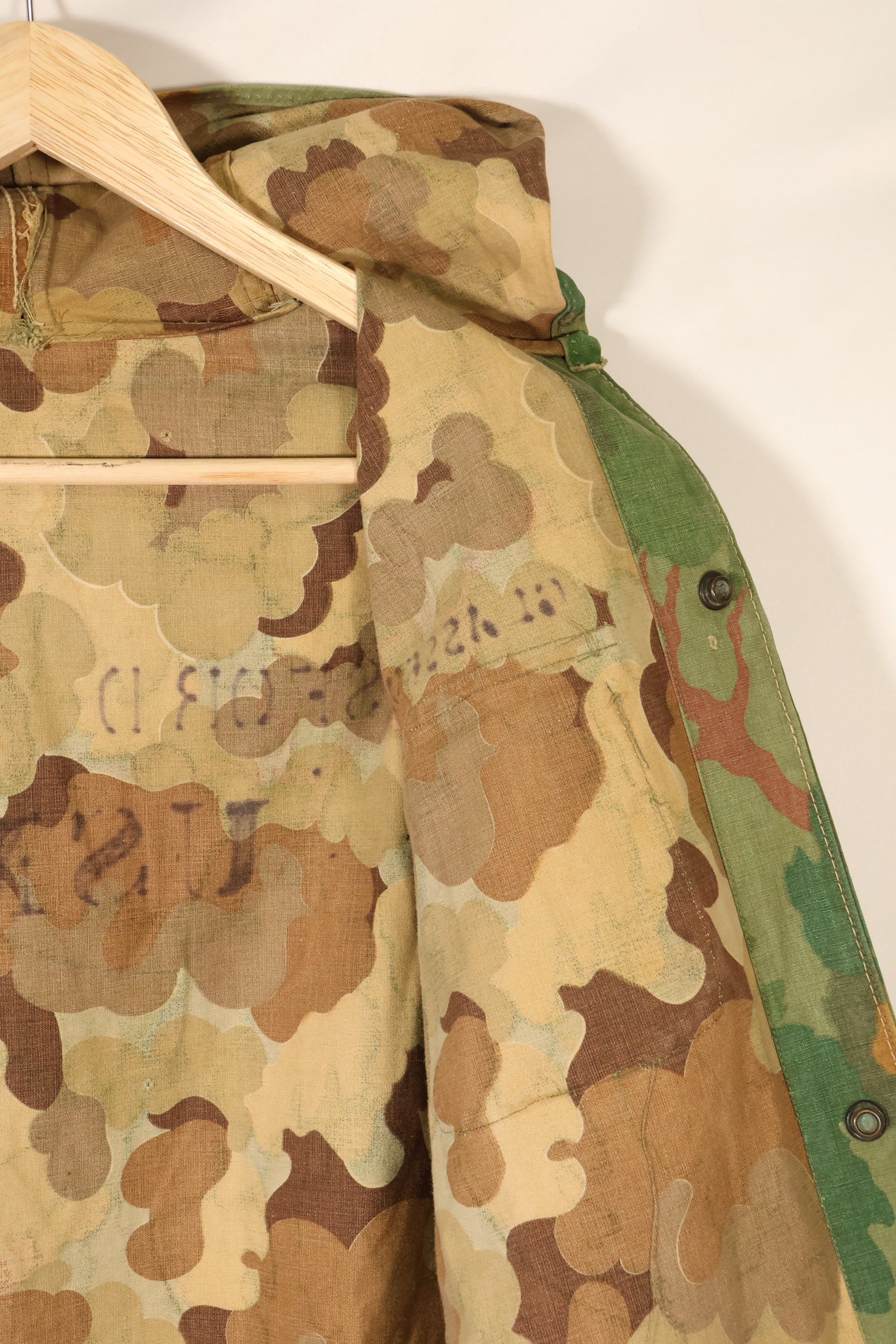 1960年代後半〜70年代　USMC　個人調達品　ミッチェルパターン　フード付フィールドジャケット　中古品