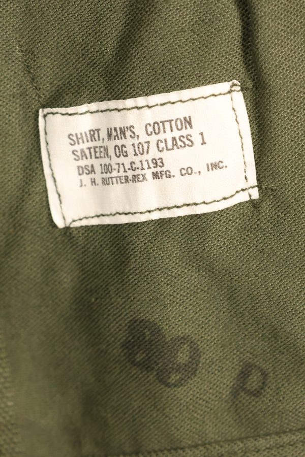 1971 Contract, 15 1/2 x 33, OG-107, Utility Shirt, Good Condition, Used