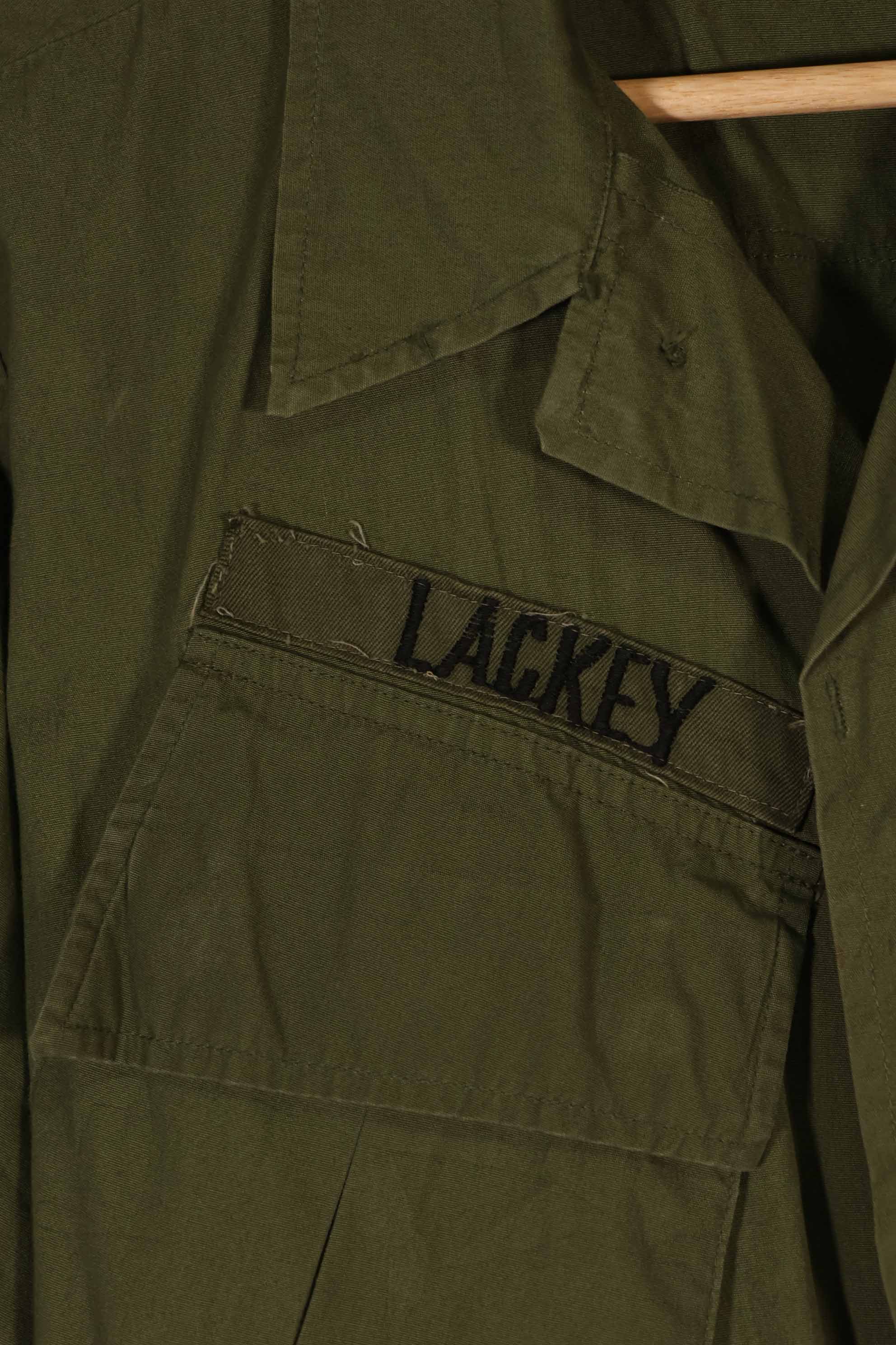 Real 1969 3rd Model Jungle Fatigue Jacket with USAF patch, used.