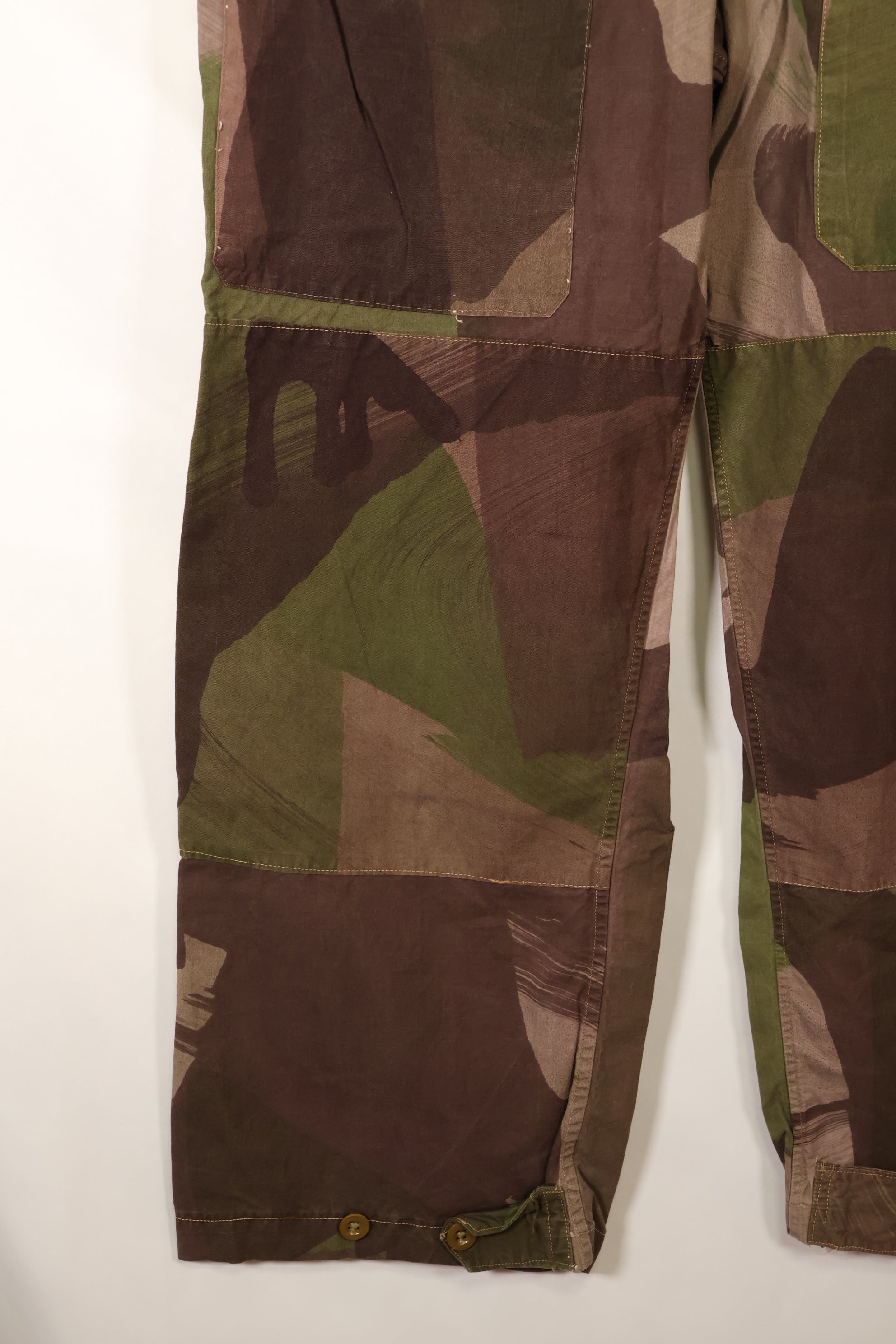 1940s, WWII, British SAS, Windproof Camouflage, Camouflage Pants, Customized, Used
