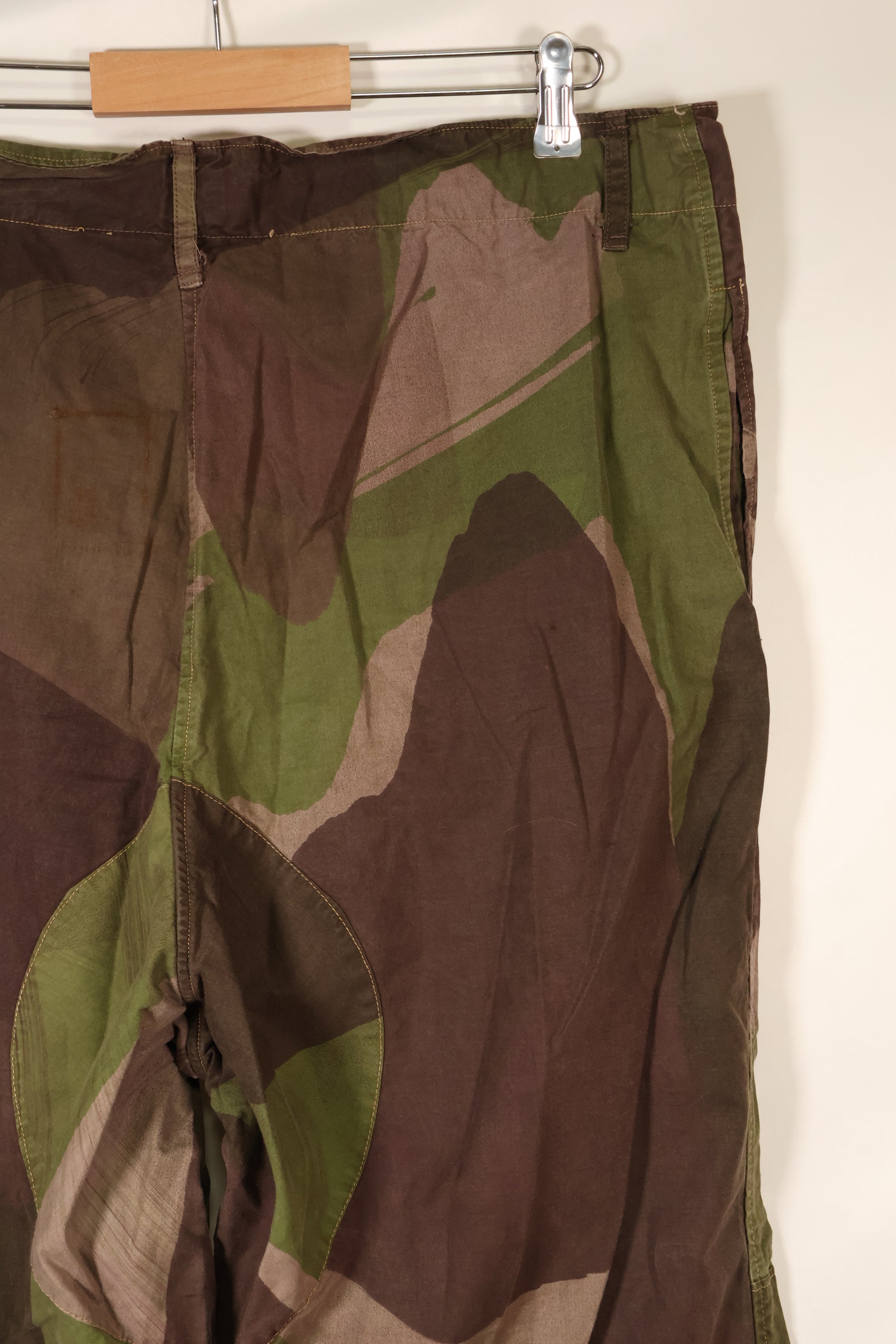 1940s, WWII, British SAS, Windproof Camouflage, Camouflage Pants, Customized, Used