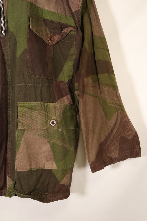 1940s, WWII, British Army, Windproof Camouflage Smock, Modified, Indochina War Replica, Post-war modifications, Used
