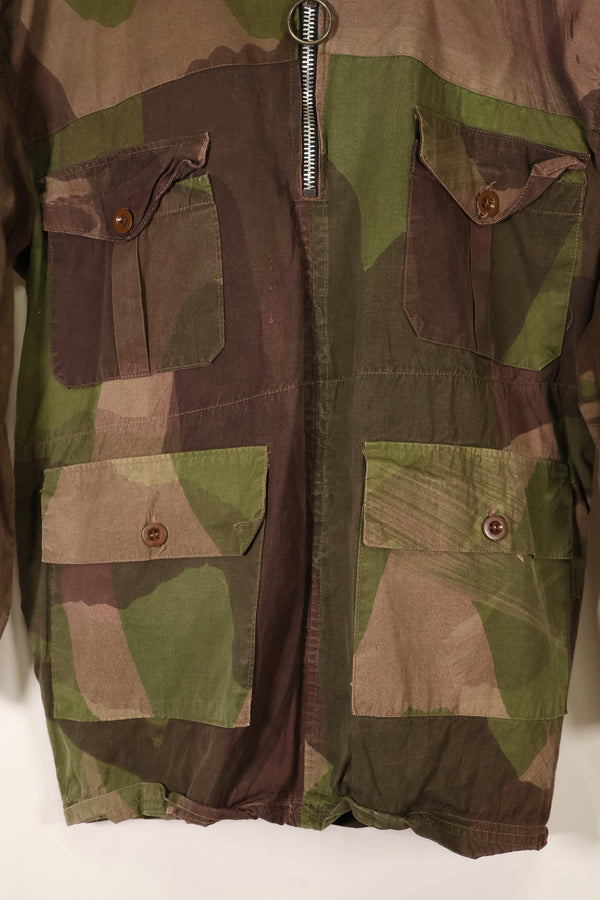 1940s, WWII, British Army, Windproof Camouflage Smock, Modified, Indochina War Replica, Post-war modifications, Used