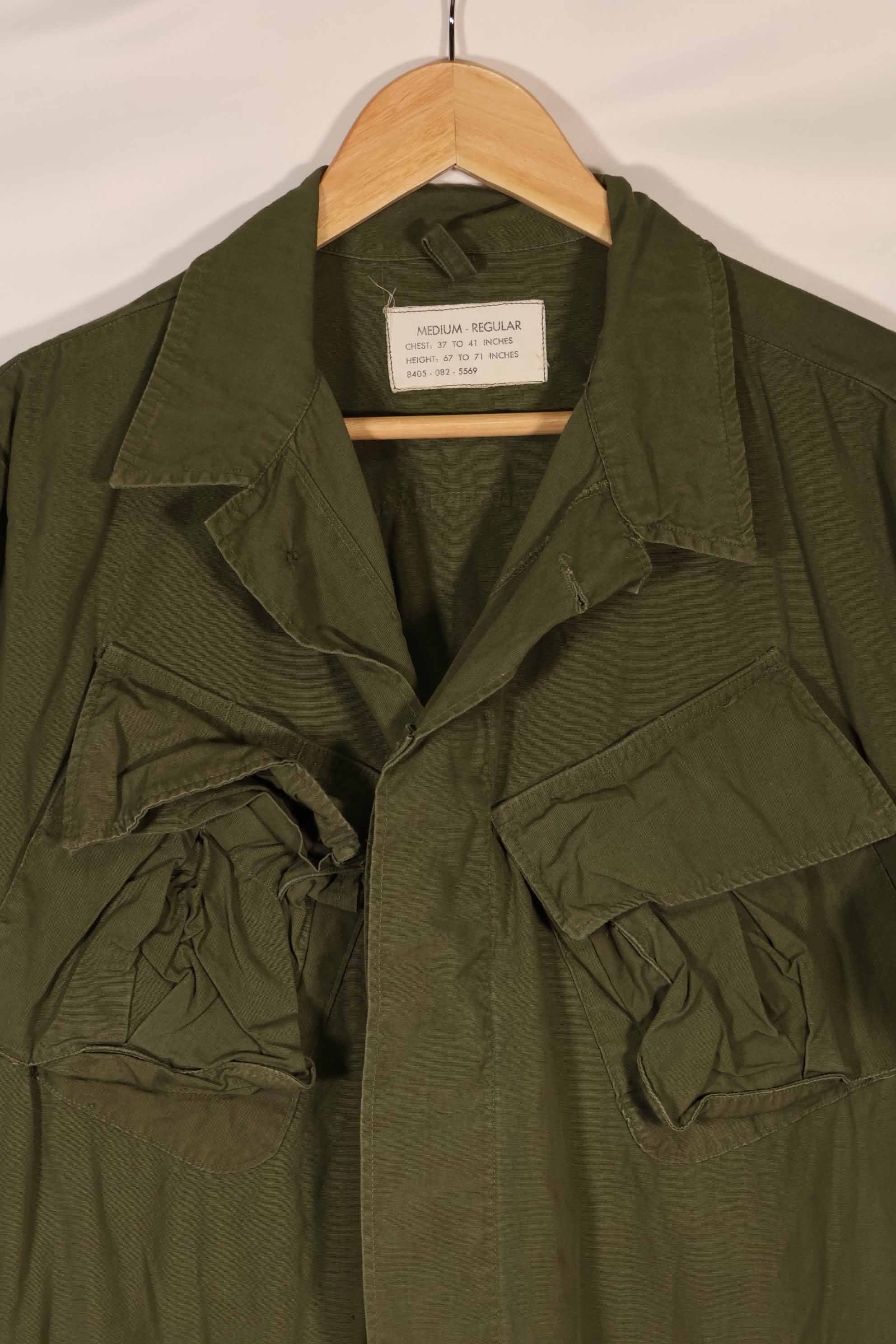 Real estimated 1966 3rd Model Jungle Fatigue Jacket, M-R, used.