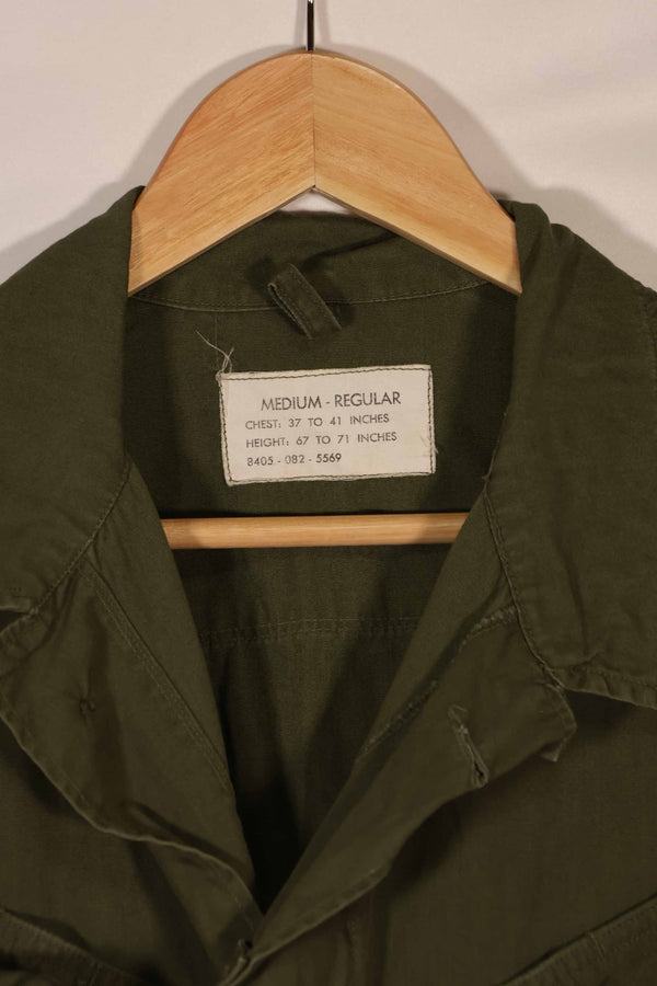 Real estimated 1966 3rd Model Jungle Fatigue Jacket, M-R, used.