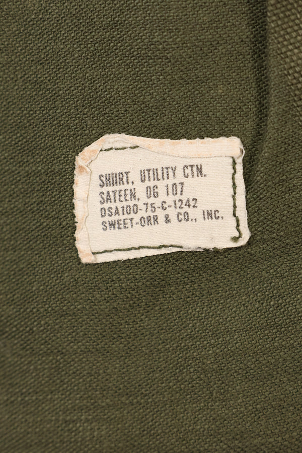 1975 Contract, 16 1/2 x 32, OG-107, Utility Shirt, With Added Patch, Used