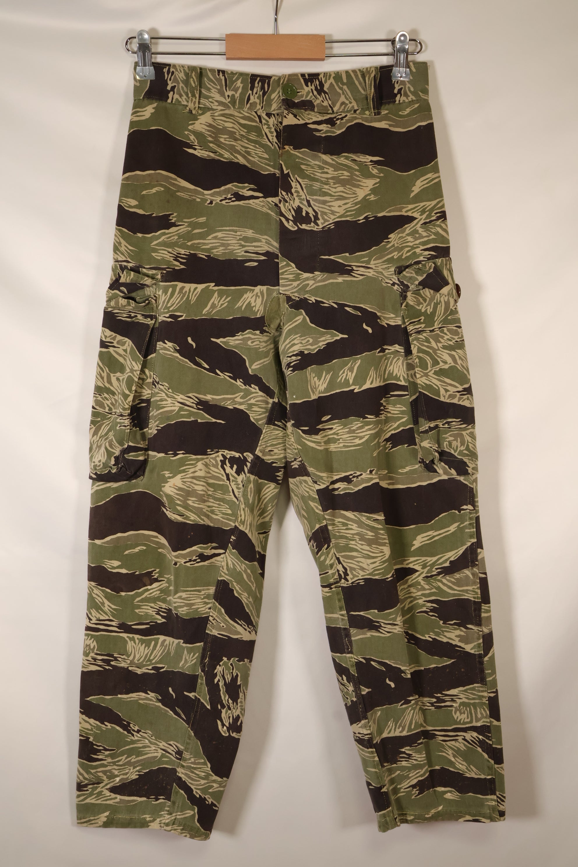 Mid-1960s, Okinawa Tiger Pattern, Asian Cut, Tiger-Stripe Pants, Secondhand