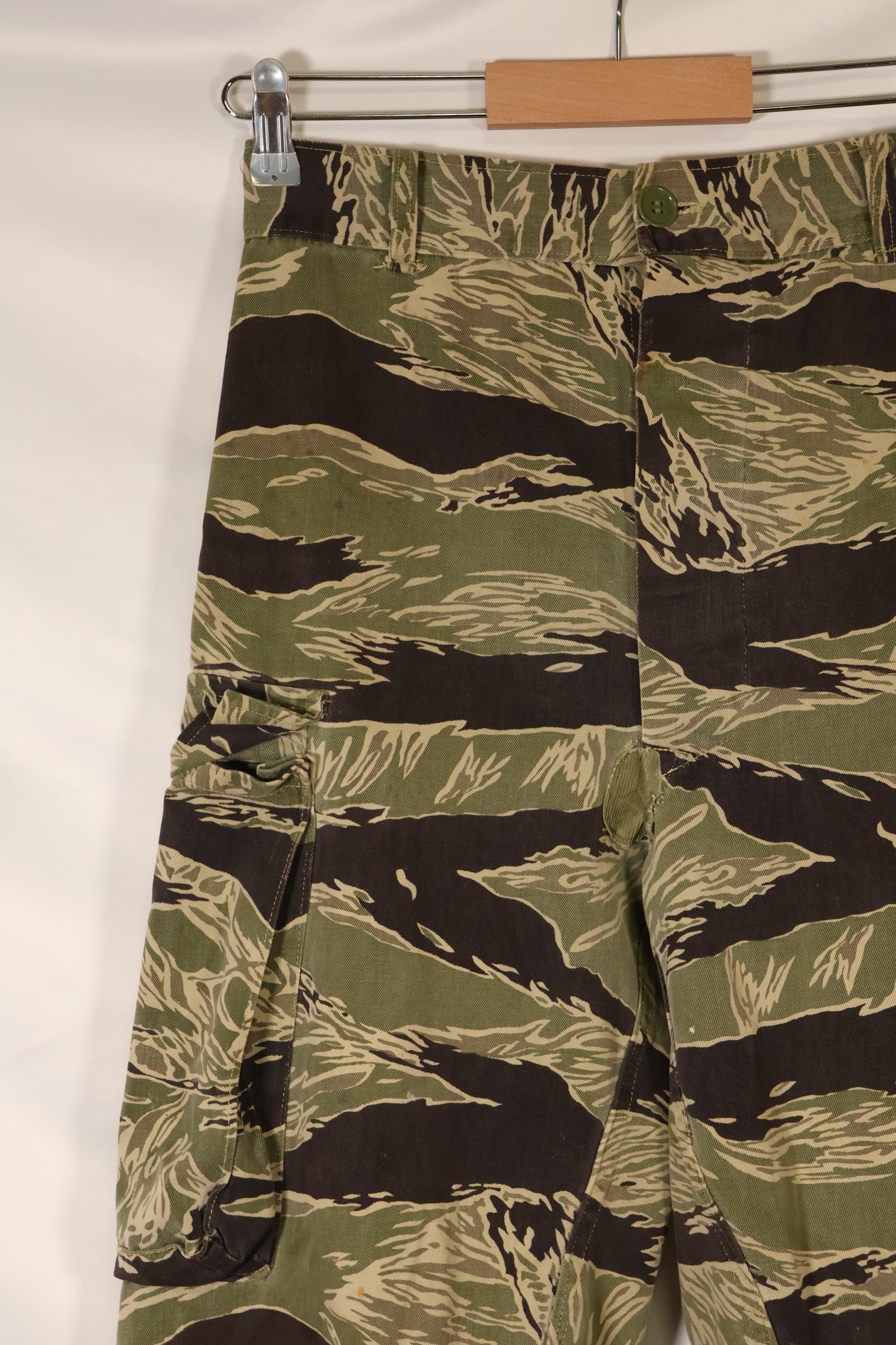 Mid-1960s, Okinawa Tiger Pattern, Asian Cut, Tiger-Stripe Pants, Secondhand