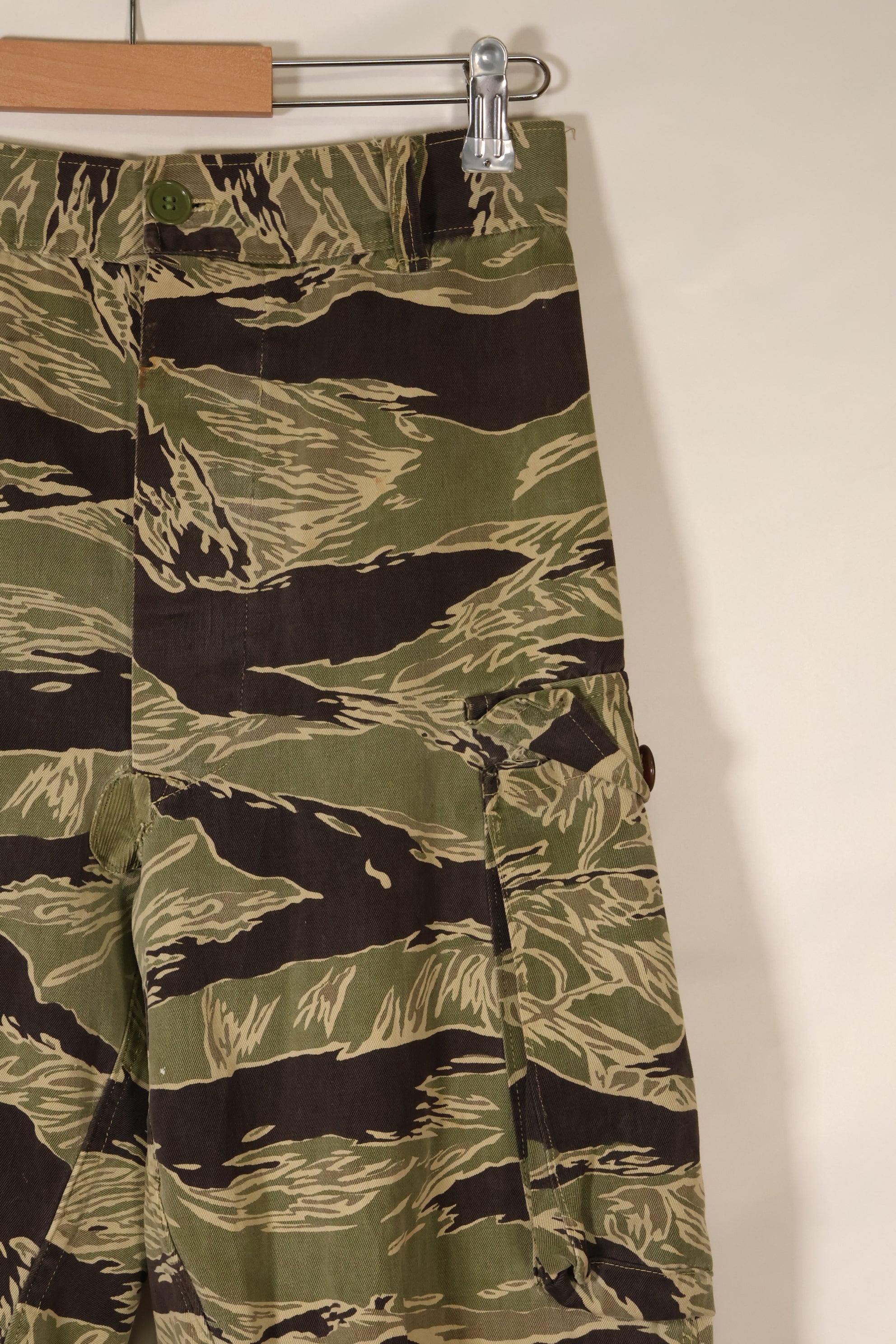 Mid-1960s, Okinawa Tiger Pattern, Asian Cut, Tiger-Stripe Pants, Secondhand