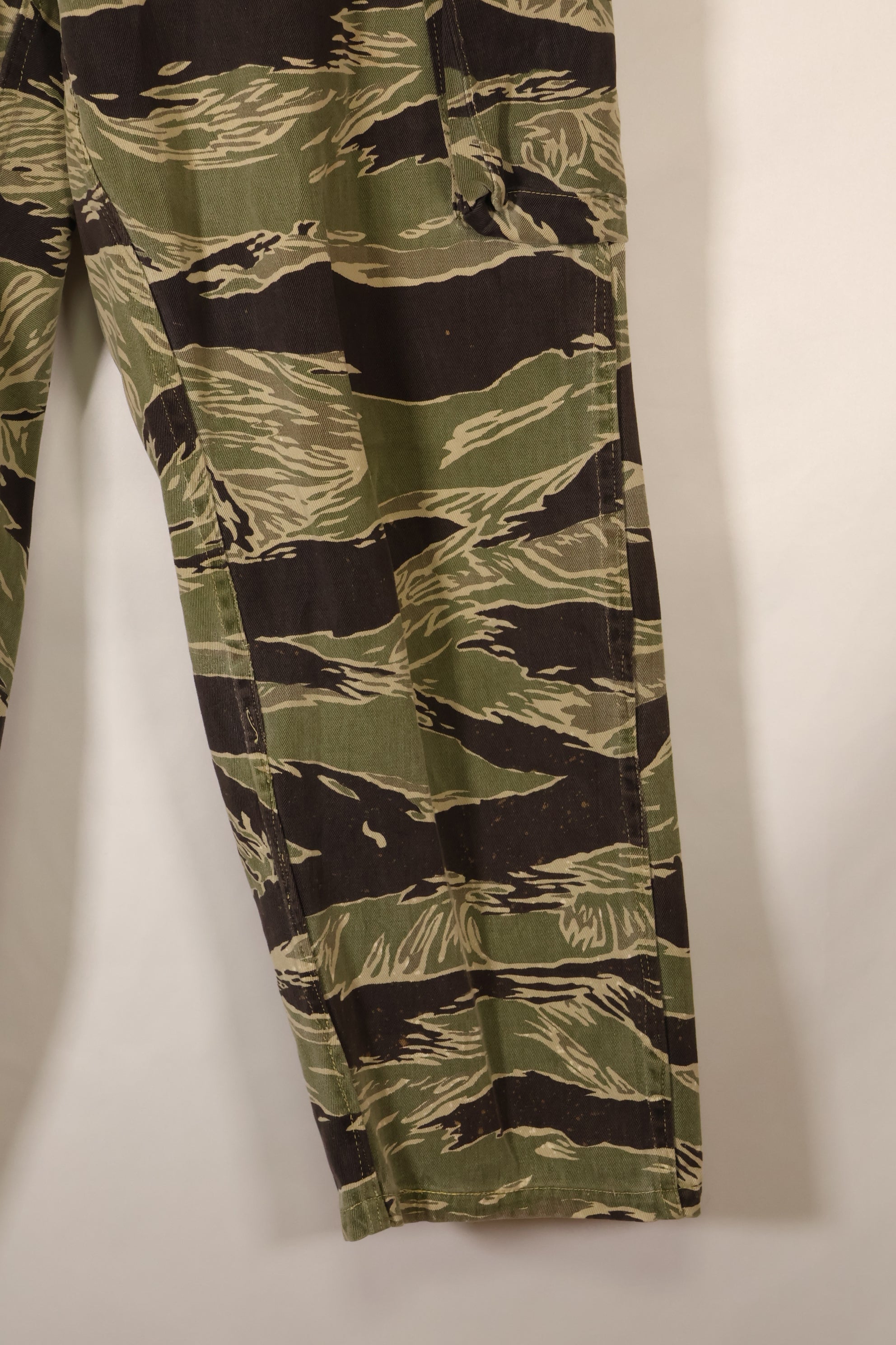 Mid-1960s, Okinawa Tiger Pattern, Asian Cut, Tiger-Stripe Pants, Secondhand
