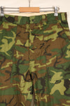 Late 1960s, Size 34–36, ERDL Leaf Camo, Non-Ripstop Fabric, Utility Cut Pants, Used