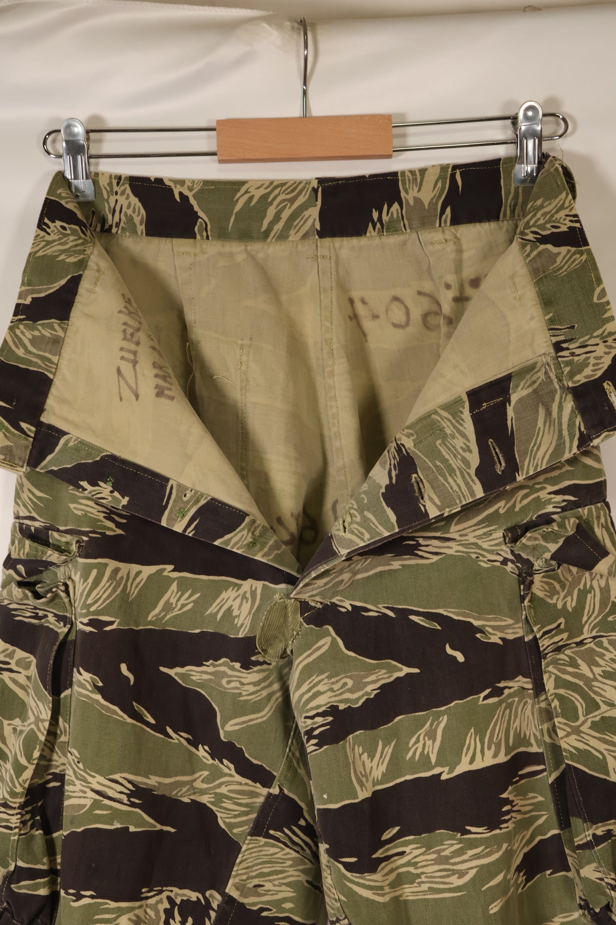Mid-1960s, Okinawa Tiger Pattern, Asian Cut, Tiger-Stripe Pants, Secondhand