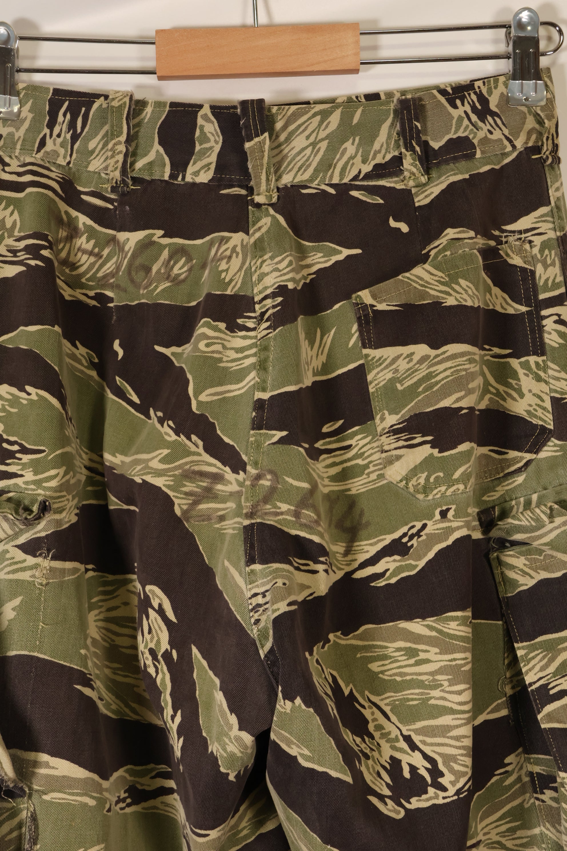 Mid-1960s, Okinawa Tiger Pattern, Asian Cut, Tiger-Stripe Pants, Secondhand