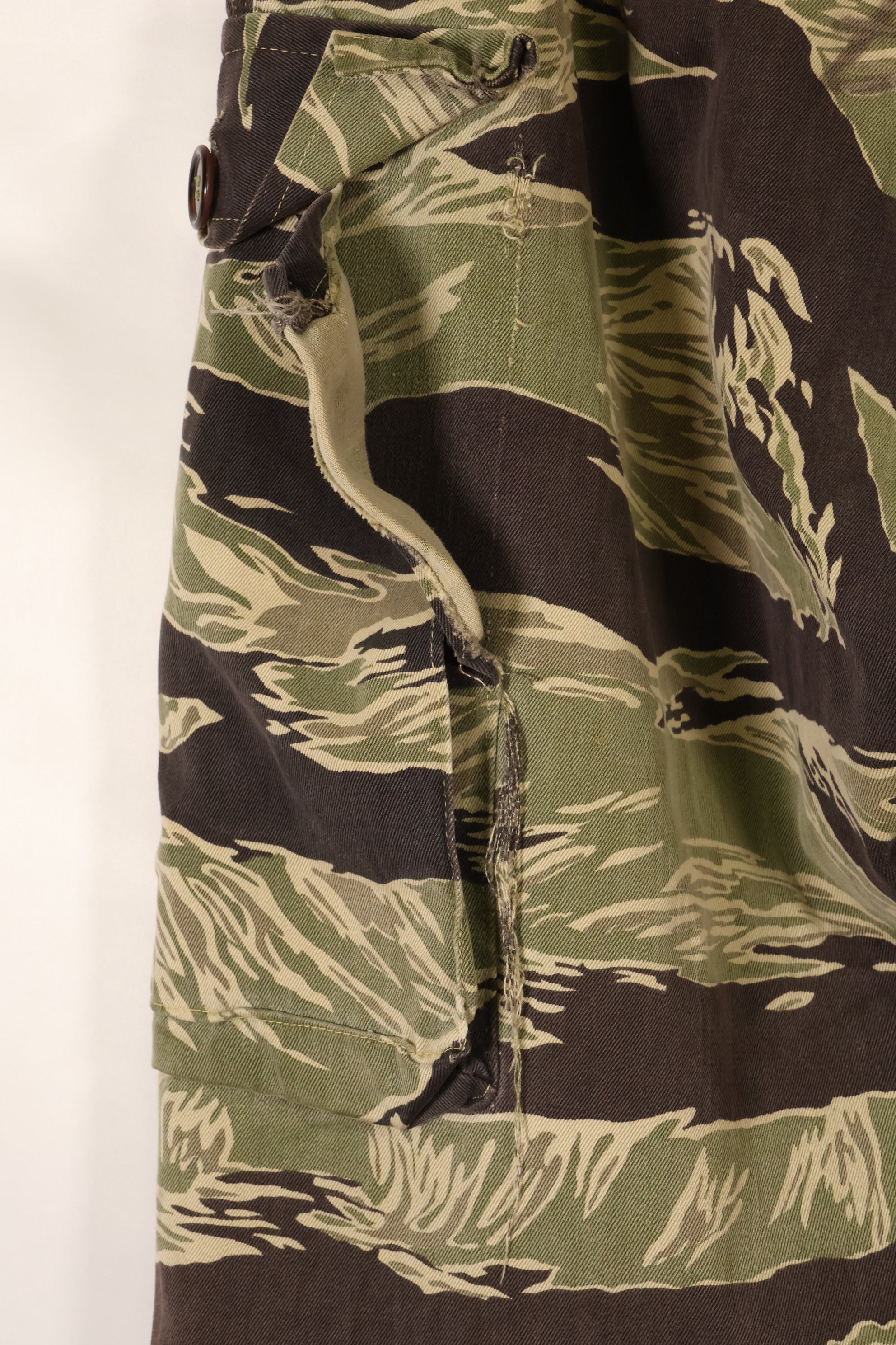 Mid-1960s, Okinawa Tiger Pattern, Asian Cut, Tiger-Stripe Pants, Secondhand