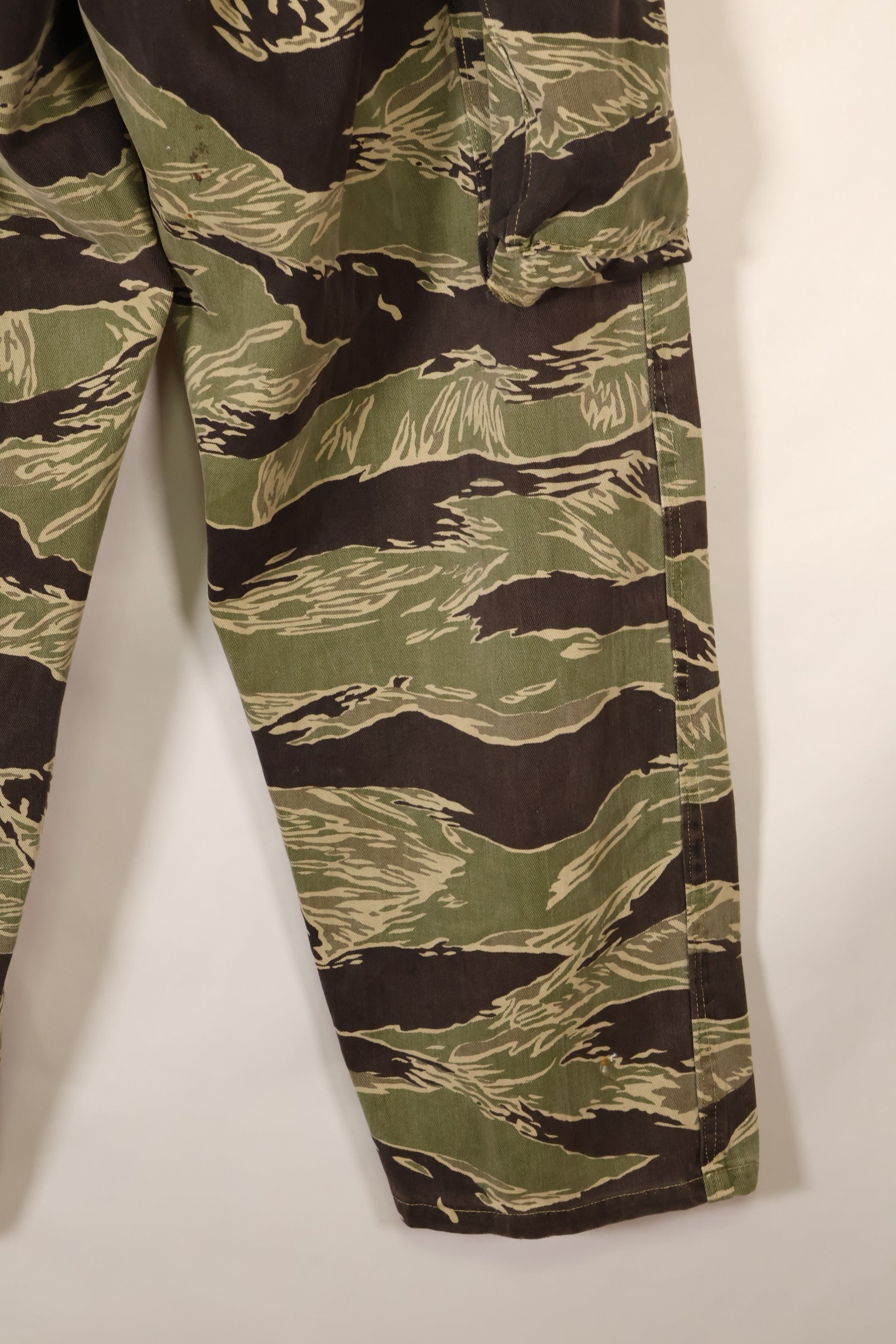 Mid-1960s, Okinawa Tiger Pattern, Asian Cut, Tiger-Stripe Pants, Secondhand
