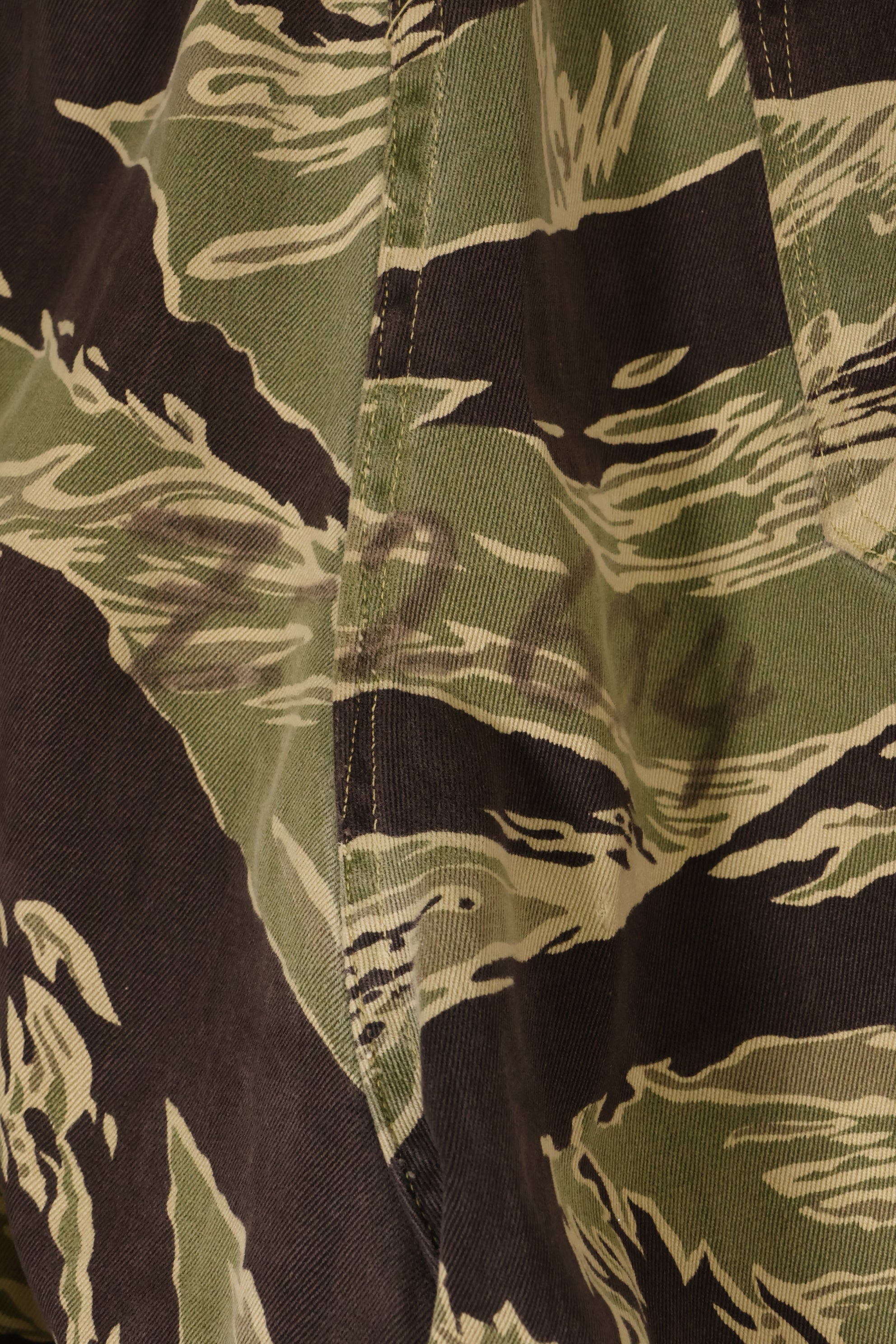Mid-1960s, Okinawa Tiger Pattern, Asian Cut, Tiger-Stripe Pants, Secondhand