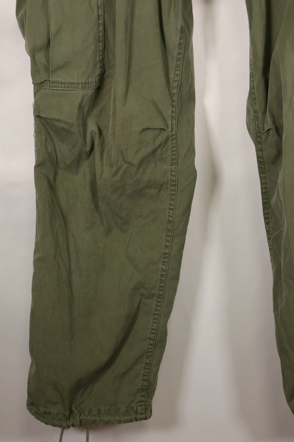 Mid-1960s MEDIUM-SHORT 2nd Model Jungle Fatigue Pants, used.
