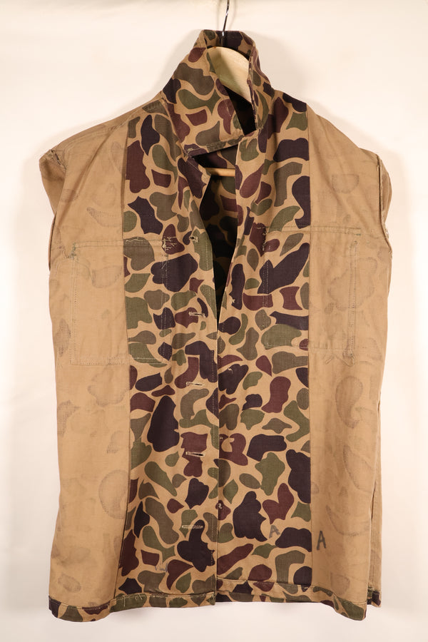 Early 1960s, Asian-style cut, CIDG, Beogam camouflage, locally made frogskin camouflage, used