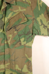 1969 Contract, S-S, ERDL Green Leaf Camo, Jungle Fatigue Jacket, Short-Sleeve Custom, Used