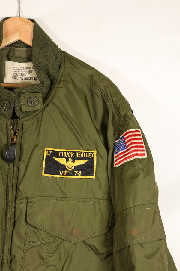 1974 Contract, 46R, U.S. Navy, G-8 WEP Jacket, TOP GUN Instructor Jacket, Used