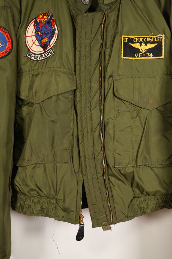 1974 Contract, 46R, U.S. Navy, G-8 WEP Jacket, TOP GUN Instructor Jacket, Used