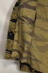 1960s Gold Tiger Tiger Stripe shirt Asian cut, no stamp, good used condition