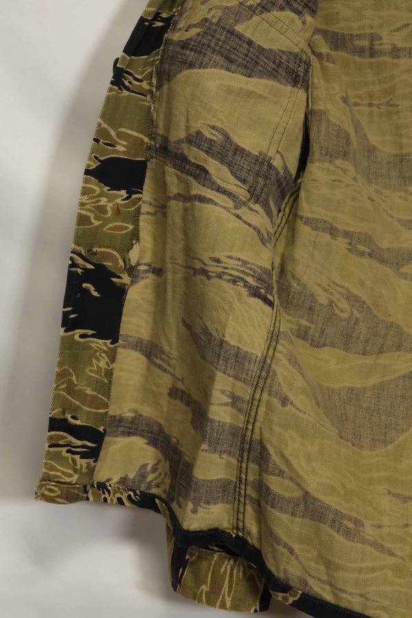 1960s Gold Tiger Tiger Stripe shirt Asian cut, no stamp, good used condition