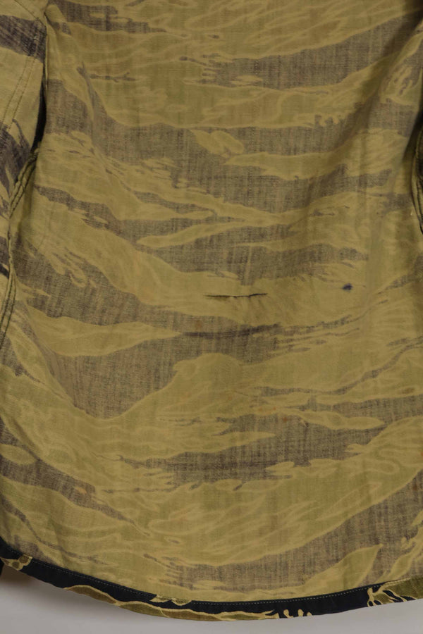 1960s Gold Tiger Tiger Stripe shirt Asian cut, no stamp, good used condition