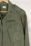 Real 2nd Model Jungle Fatigue Jacket, MACV affiliation, first patch attached, used.