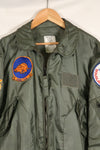 1981 Contract, LARGE, U.S. Navy, CWU-36P Flight Jacket, With Patches, Like-New Condition