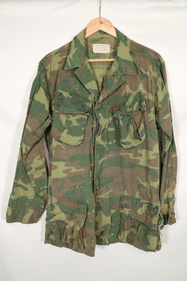 Real ERDL non ripstop jungle fatigues jacket, used, scratches, etc. A