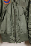 1981 Contract, LARGE, U.S. Navy, CWU-36P Flight Jacket, With Patches, Like-New Condition