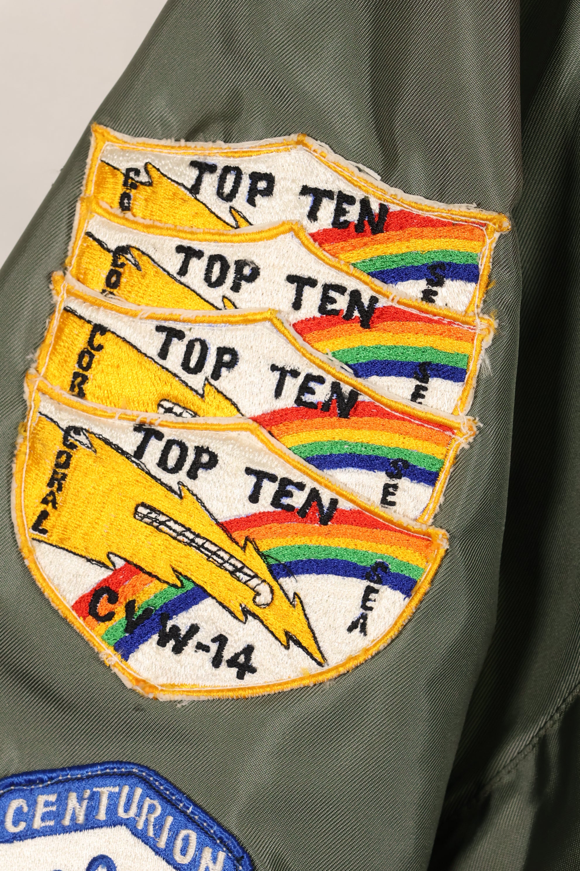 1981 Contract, LARGE, U.S. Navy, CWU-36P Flight Jacket, With Patches, Like-New Condition