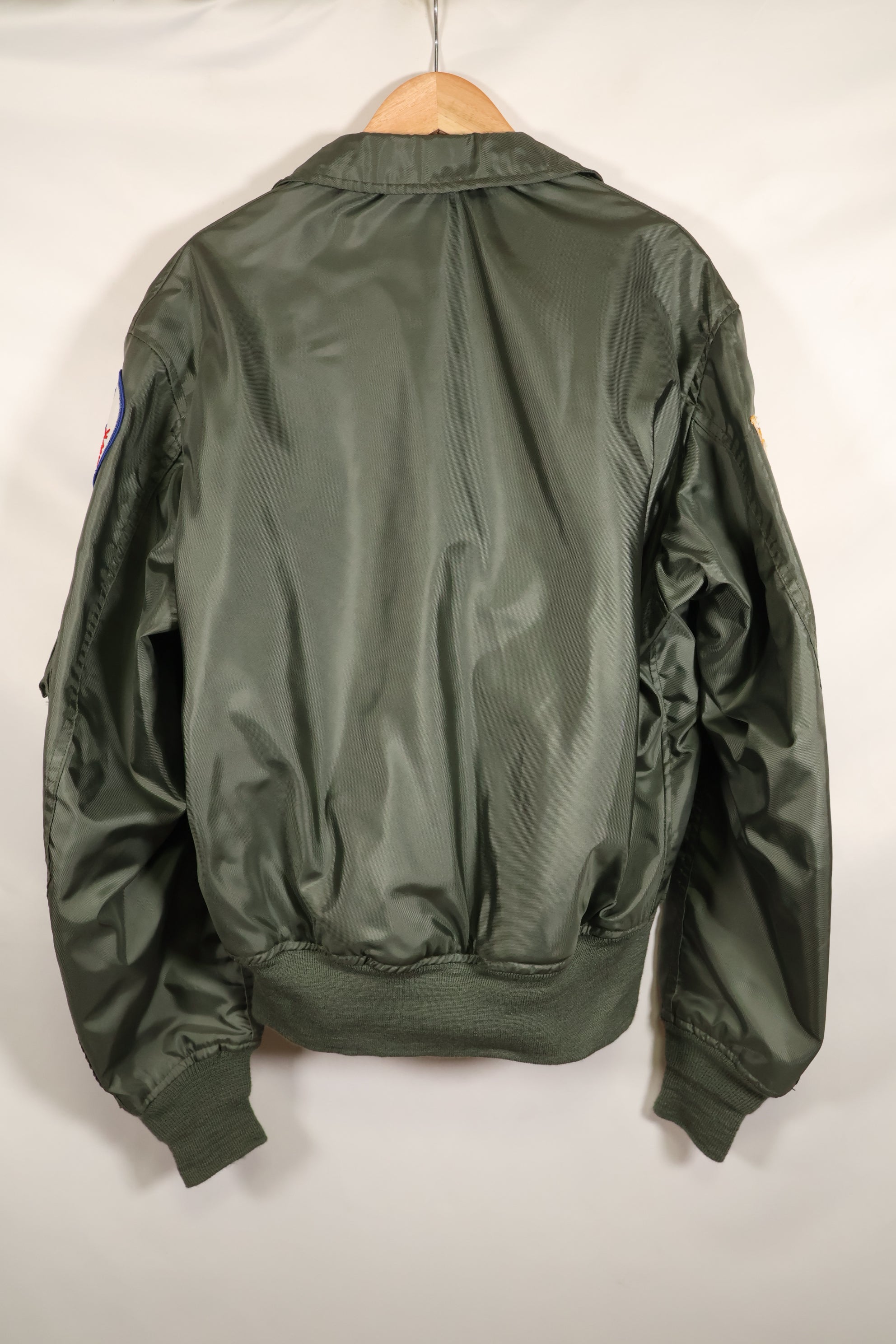 1981 Contract, LARGE, U.S. Navy, CWU-36P Flight Jacket, With Patches, Like-New Condition