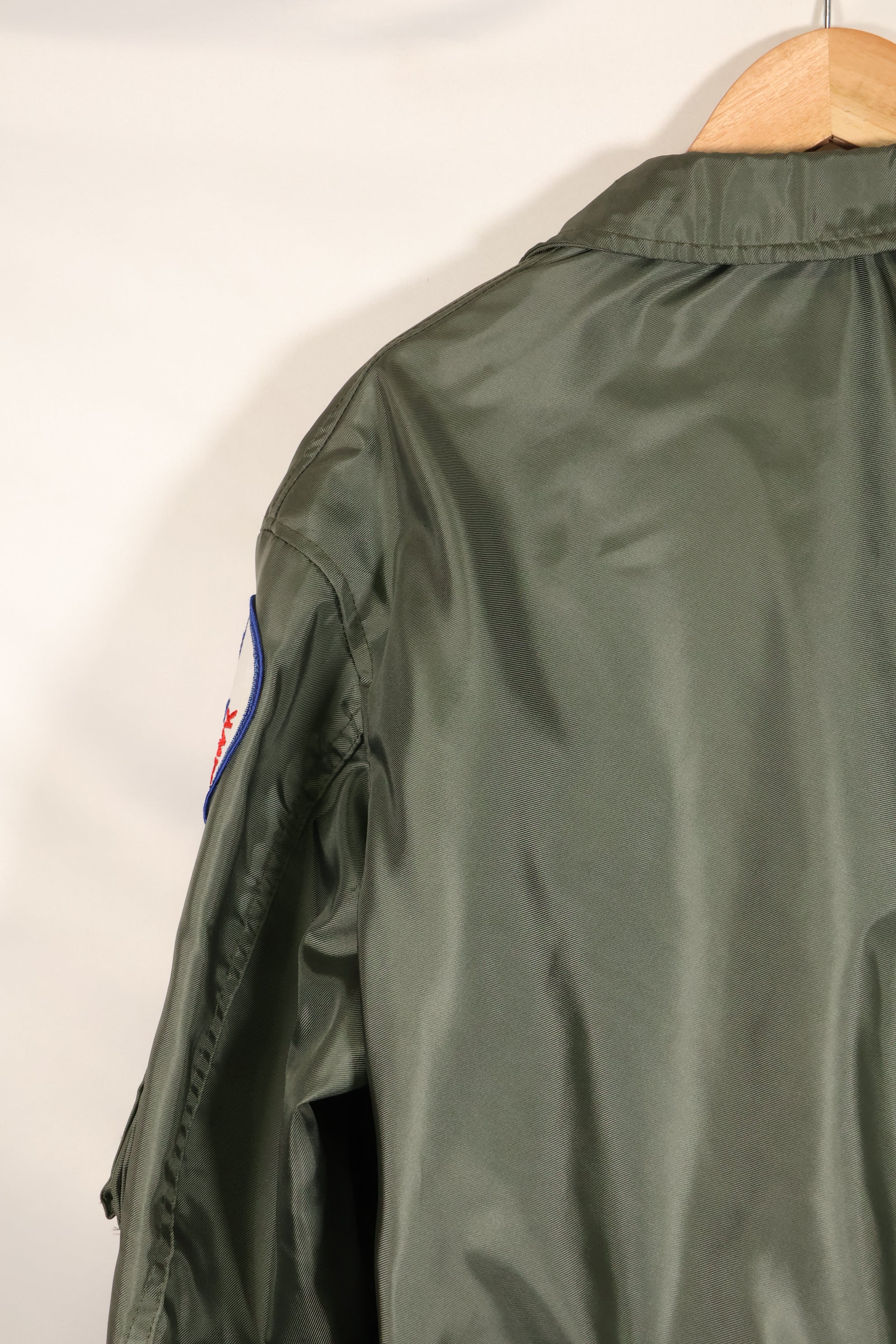 1981 Contract, LARGE, U.S. Navy, CWU-36P Flight Jacket, With Patches, Like-New Condition