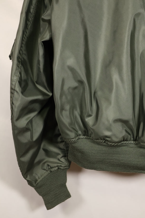 1981 Contract, LARGE, U.S. Navy, CWU-36P Flight Jacket, With Patches, Like-New Condition